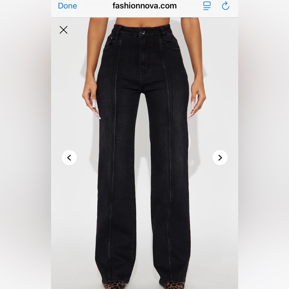 Black Wash Stretch Jeans